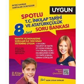 8. Sınıf İnkılap Tarihi Spotlu Soru Bankası Sadık Uygun Yayınları Komisyon Sadık Uygun Yayınları