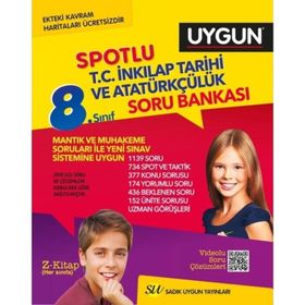 8. Sınıf İnkılap Tarihi Spotlu Soru Bankası Sadık Uygun Yayınları Komisyon Sadık Uygun Yayınları