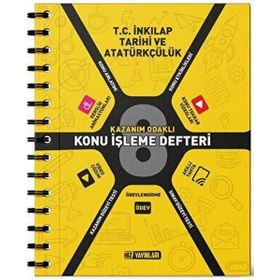 8. Sınıf İnkılap Tarihi ve Atatürkçülük Konu İşleme Defteri Hız Yayınları