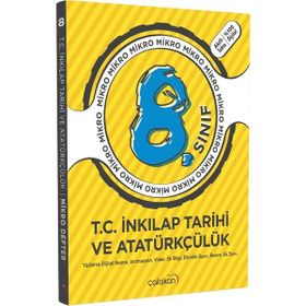 8. Sınıf İnkılap Tarihi ve Atatürkçülük Mikro Defter - Çalışkan Yayınları