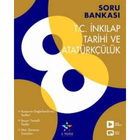 8. Sınıf İnkılap Tarihi Ve Atatürkçülük Soru Bankası-5 Yıldız Yayınları