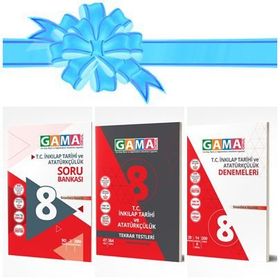 8.Sınıf İnkılap Tarihi Ve Atatürkçülük Soru Bankası Gama Okul Yayınları