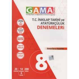 8.Sınıf İnkılap Tarihi Ve Atatürkçülük Soru Bankası Gama Okul Yayınları