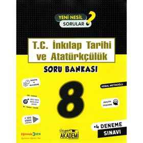 8. Sınıf İnkılap Tarihi ve Atatürkçülük Soru Bankası-Üçgen Akademi Yayınları