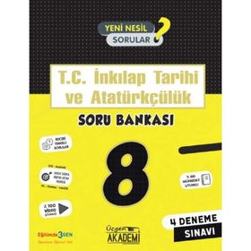 8. Sınıf İnkılap Tarihi ve Atatürkçülük Soru Bankası-Üçgen Akademi Yayınları