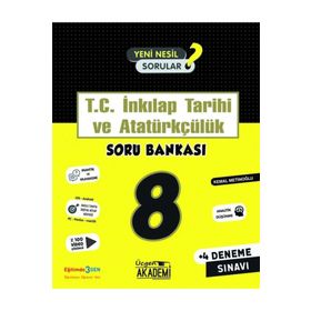 8. Sınıf İnkılap Tarihi ve Atatürkçülük Soru Bankası-Üçgen Akademi Yayınları