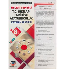 8.sınıf İnkilap Tarihi Yaprak Test Zeka Küpü Yayınları