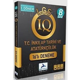 8. Sınıf IQ İnkılap Tarihi 16'lı Deneme 1. Dönem Konuları - Paraf Yayınları