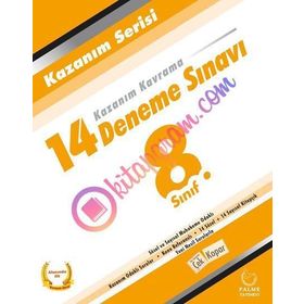 8. Sınıf Kazanım Kavrama 14 Deneme Sınavı Palme Yayınları
