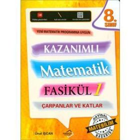 8.Sınıf Kazanımlı Matematik Fasikül 1 Çarpanlar ve Katlar - Ünal İşcan