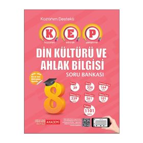8.Sınıf Kep Din Kültürü ve Ahlak Bilgisi Soru Bankası - Kırmızı Beyaz Yayınları