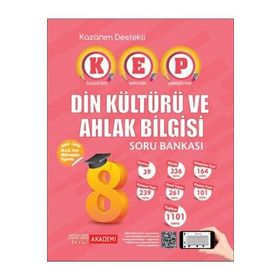 8.Sınıf Kep Din Kültürü ve Ahlak Bilgisi Soru Bankası - Kırmızı Beyaz Yayınları