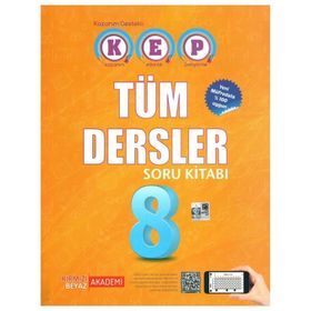 8.Sınıf KEP Tüm Dersler Soru Bankası - Kırmızı Beyaz Yayınları