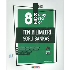 8. Sınıf Koz Tatlı Sert Fen Bilimleri Soru Bankası-Gama Yayınları