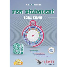 8. Sınıf Kronometre Fen Bilimleri Soru Bankası Limit Yayınları