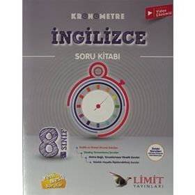 8. Sınıf Kronometre İngilizce Soru Kitabı-Limit Yayınları