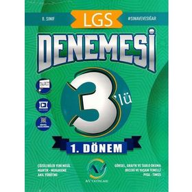 8. Sınıf LGS 1. Dönem 3'lü Denemesi-Av Yayınları
