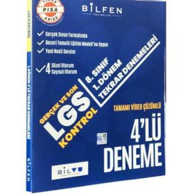 8. Sınıf LGS 1. Dönem 4'lü Tekrar Denemeleri-Bilfen Yayınları