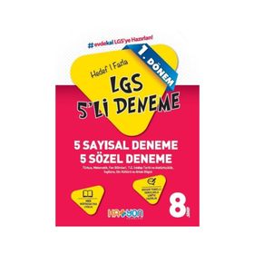 8. Sınıf LGS 1. Dönem 5 Deneme / Kollektif / Katyon Yayınları