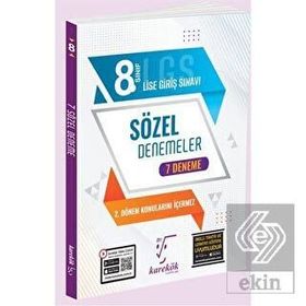 8. Sınıf Lgs 1. Dönem 7'li Sözel Deneme Seti - Karekök Yayınları