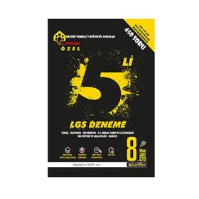 8. Sınıf LGS 1. Dönem Beşli Deneme Startfen Yayınları