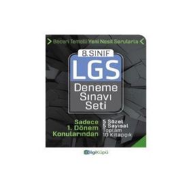 8. Sınıf LGS 1. Dönem Deneme Sınavı Seti Bilgi Küpü Yayınları