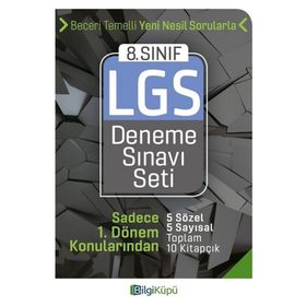 8. Sınıf LGS 1. Dönem Deneme Sınavı Seti Bilgi Küpü Yayınları