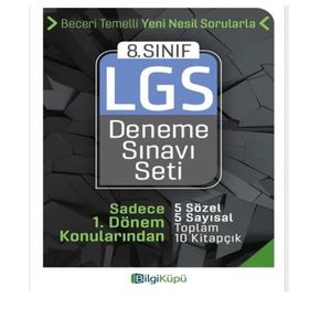 8. Sınıf LGS 1. Dönem Deneme Sınavı Seti Bilgi Küpü Yayınları