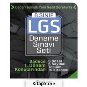 8. Sınıf LGS 1. Dönem Deneme Sınavı Seti Bilgi Küpü Yayınları