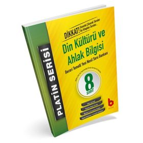 8. Sınıf LGS 1. Dönem Din Kültürü ve Ahlak Bilgisi Beceri Temelli Platin Soru Bankası-Basamak Yayınları