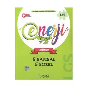 8. Sınıf LGS 1. Dönem Enerji 5'li Deneme Yeni - Palme Yayıncılık