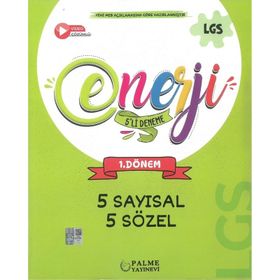 8. Sınıf LGS 1. Dönem Enerji 5'li Deneme Yeni - Palme Yayıncılık