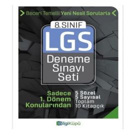 8. Sınıf LGS 1. Dönem Farklı Yayınlardan Genel Deneme Seti