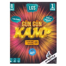 8. Sınıf LGS 1. Dönem Gün Gün Kamp Tekrar Kitabı - Strateji Yayınları