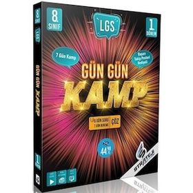 8. Sınıf LGS 1. Dönem Gün Gün Kamp Tekrar Kitabı - Strateji Yayınları