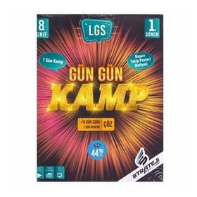 8. Sınıf LGS 1. Dönem Gün Gün Kamp Tekrar Kitabı - Strateji Yayınları