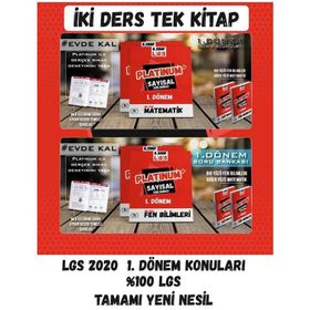 8. Sınıf LGS 1. Dönem İki Ders Tek Kitap Matematik Fen Bilimleri Soru Bankası Fi Yayınları