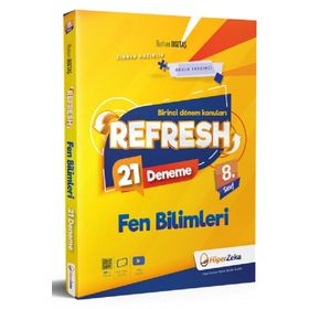 8. Sınıf LGS 1. Dönem Konuları Refresh Fen Bilimleri 21 Deneme Hiper Zeka Yayınları