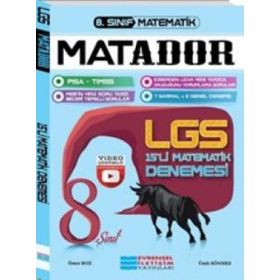 8. Sınıf LGS 1.Dönem Matematik Matador 15 li Deneme Video Çözümlü-Evrensel İletişim