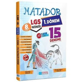 8. Sınıf LGS 1.Dönem Matematik Matador 15'li Deneme Video Çözümlü-Evrensel İletişim Yayınları