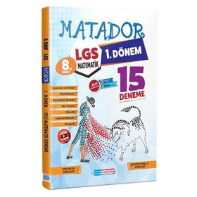 8. Sınıf LGS 1.Dönem Matematik Matador 15'li Deneme Video Çözümlü-Evrensel İletişim Yayınları