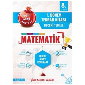 8. Sınıf LGS 1. Dönem Matematik Tekrar Kitabı-Nartest Yayınları