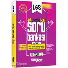 8. Sınıf LGS 1. Dönem Sözel Evde Kal Soru Bankası-Ankara Yayıncılık