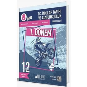 8. Sınıf LGS 1. Dönem T.C. İnkılap Tarihi ve Atatürkçülük Drift 12 li Deneme-Son Viraj Yayınları