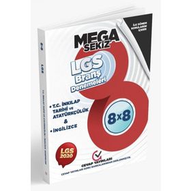 8.Sınıf LGS 1. Dönem T.C. İnkılap Tarihi ve Atatürkçülük İngilizce 8x8 Branş Denemeleri-Cevap Yayınları