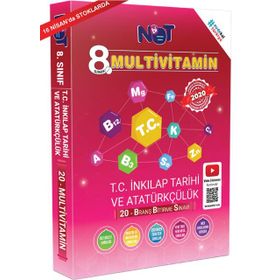 8. Sınıf LGS 1. Dönem T.C. İnkılap Tarihi ve Atatürkçülük Multivitamin 20 Branş Bitirme Sınavı-BiNot Yayınları