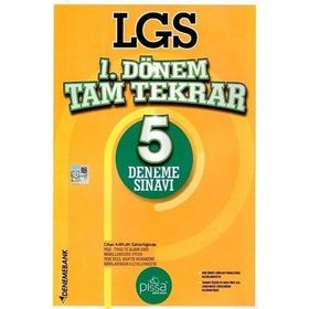 8. Sınıf LGS 1. Dönem Tam Tekrar 5 Deneme Sınavı-DenemeBank Yayınları