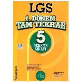 8. Sınıf LGS 1. Dönem Tam Tekrar 5 Deneme Sınavı-DenemeBank Yayınları