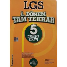 8. Sınıf LGS 1. Dönem Tam Tekrar 5 Deneme Sınavı-DenemeBank Yayınları