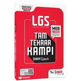 8. Sınıf LGS 1. Dönem Tam Tekrar Kamp Kitabı Sınav Yayınları